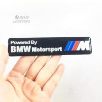ราคา 1 x อลูมิเนียม BMW Motorsport โลโก้รถ Auto ตกแต่งด้านข้าง Fender ด้านหลังป้ายสัญลักษณ์สติกเกอร์รูปลอก BMW (45853845562)