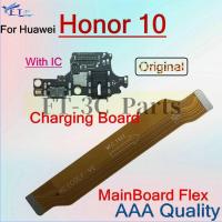 ราคา สําหรับ Huawei Honor 10 บอร์ดชาร์จ USB ชาร์จพอร์ตไมโครโฟน Dock Connector บอร์ดหลัก Flex Cable อะไหล่ (26177015805)