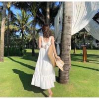ราคา Maxi Dress เดรสสายเดี่ยวยาว สีขาว (5553323565)
