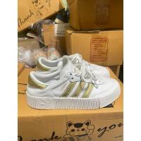 ราคา รองเท้ามือสองของแท้ Adidas Samba Rose Size 36/22cm. สีขาวแถบทอง (25654626119)