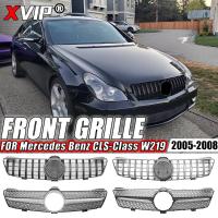 ราคา XVIP Front Glossy Black GTR Style Racing Grille For Mercedes Benz CLS W219 CLS350 CLS500 2005-2008 (54252330667)
