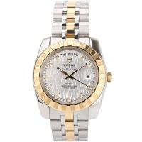 ราคา Tudor Tudor Prince Series 18K Gold Original Diamond นาฬิกาผู้ชายกลไกอัตโนมัติ M74033-0006 (56306339867)