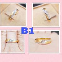 ราคา แหวนเพชรแท้ ทองแท้ 90 ชุดB (1432367546)