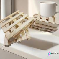 ราคา YosunLan] 1 ชิ้นไม้พาเลท Coasters ดอกไม้หม้อเบาะสําหรับเครื่องดื่มร้อนและเย็น Mini ไม้พาเลทเครื่องดื่ม Coasters ใหม่ (47205753493)