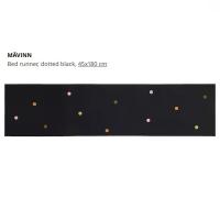 ราคา แผ่นรองเตียงผ้าฝ้าย อิเกีย | เล็บเท้า | ผ้าฝ้าย 100% | จุดสีดํา | 床家巾 | 45x180 ซม (50804586841)