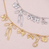 ราคา จี้โบว์ 5 ชิ้น สแตนเลสสตีล จี้โบว์ Seiko จี้โซ่ไหปลาร้าลูกปัดทำมือ DIY อุปกรณ์เสริม (42658771381)