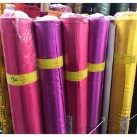 ราคา ผ้าเมตร ผ้าต่วนมัน ผ้าเครป ต่วนซาติน เนื้อมันเงา สำหรับทำฉาก ทำซุ้ม ตกแต่งโต๊ะ เนื้อหนา หน้ากว้าง 45 นิ้ว (1821860802)