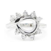 ราคา แหวนแฟชั่น แหวนทองคำขาว ประดับเพชร ชุบทองคำขาว (62376881)