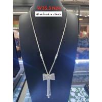 ราคา สร้อยคอโบว์สาน เงินแท้มีใบประกัน ร้านเฮือนเงินจังหวัดน่าน (25066129014)