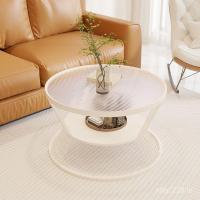 ราคา โต๊ะเล็กขนาดเล็กแสงหรูหราครัวเรือนแก้วห้องนั่งเล่นที่ทันสมัยพาร์ทเมนท์กระจกนิรภัยโต๊ะกาแฟครีมสไตล์พาร์ทเมนท์ขนาดเล็ก CN6ชม. (49855277849)