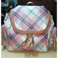 ราคา กระเป๋าเป้มือสอง Teenie Weenie สก็อตชมพู พร้อมส่ง (24393466173)