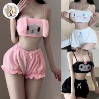 ราคา ชุดนอนมาเมโลดี้ ชุดนอนไม่ได้นอน ชุดนอนตัวการ์ตูน เซ็ทเสื้อกางเกง สายเดี่ยว น่ารัก (25118034238)