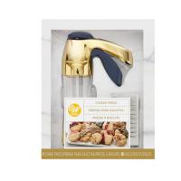 ราคา Wilton Blue and Gold Cookie Press Set, 11-Piece กระบอกกดคุกกี้ Wilton พร้อมส่ง (28970559496)