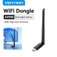 ราคา Vention USB WiFi Bluetooth Dongle Adapter AX300 AX900 AC650 6dBi High Gain Antenna 5GHz 2.4GHz Dual Band Wifi Connector for PC Desktop Laptop Network Card Wireless wifi Receiver (26443865711)