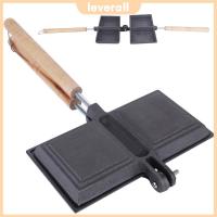 ราคา ⚡24ชม.⚡ เครื่องปิ้งขนมปังแซนวิชเหล็กหล่อเครื่องทําแซนวิชสองด้านย่างด้ามยาวสําหรับอาหารเช้าแพนเค้กไข่เจียวขนมปังปิ้ง (57006107949)