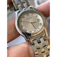 ราคา GUCCI 5500M Quartz Silver Dial Roman Numerals Date Stainless Steel 35 mm Women's Watch (15061964346)
