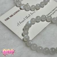 ราคา Moonstone หินมูนสโตนสีขาว หินมูนสโตน มูนสโตน สร้อยข้อมือมูนสโตน สร้อยข้อมือมูนสโตน เสริมเสน่ห์ โชคลาภ ขนาด 8 มิล (29467878747)