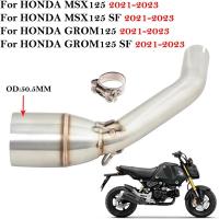ราคา For Honda MSX 125 MSX125 SF GROM 125 GROM125 SF 2021 - 2023 Motorcycle Exhaust Escape Modify Link P (48501823885)