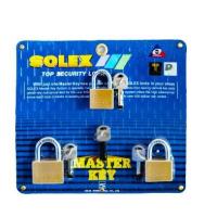 ราคา ชุดกุญแจ Solex คอสั้น ขนาด 40 มม. กุญแจอย่างดี ระบบล็อคลูกปืนมาสเตอร์คีย์ (MASTER KEY) ป้องกันกุญแจผี 3ตัว/ชุด (7634459399)