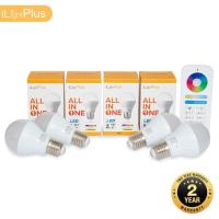 ราคา [ส่งไว ใช้นาน มอก.] iLightPlus หลอดไฟ LED รุ่น All in one (6W) 4 หลอดพร้อมรีโมท 1 ตัว (3997846176)