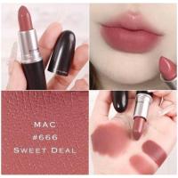 ราคา MAC Matte Lipstick #Sweet Deal 3g โทนสีนู๊ดอมชมพูแบบน้อยแต่มาก ให้ลุคหรูหราปนเซ็กซี่ เนื้อแมทเนียนนุ่ม จาก King Power (25222651776)