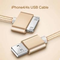 ราคา 1m สาย USB สําหรับ iPhone 4S 4 3GS 3G Quick Charge สายชาร์จโทรศัพท์สําหรับ iPad 1 2 3 iPod Nano iTouch 30 Pin ข้อมูลอะแดปเตอร์สายไฟ (28568741894)
