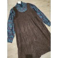 ราคา เอี๊ยมสีน้ำตาลผ้าลูกฟูกแถมเสื้อ (22162525412)