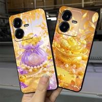 ราคา เคสสําหรับ vivo y22s / y78 5g / y27s / y78 พิมพ์ลาย Tet, ตะเกียง, ดอกบัวหม้อทองนําโชค (46956105443)