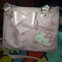 ราคา Sale กระเป๋าคิตตี้ หนังสีชมพู ขนาด 12 นิ้ว (2693871926)