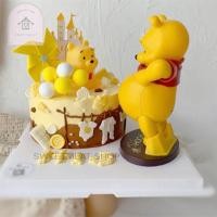 ราคา ตุ๊กตาดิสนีย์ หมีพูห์น่ารัก ตุ๊กตาหมีพูห์ (ไซส์ใหญ่) winnie the Pooh สําหรับตกแต่งเค้กวันเกิด 1648 (53256482388)