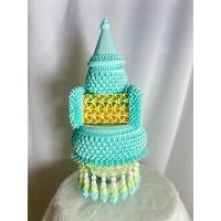 ราคา พานธูปเทียนแพสีฟ้าอ่อน ขนาด 8 นิ้ว (48702978205)