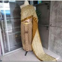 ราคา ชุดไทยมือ2งานปักสวยม้ากก​ถอดออกมาจากร้านเช่า​พร้อมส่งขนาดL-XL (28853007901)