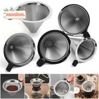 ราคา แนนชุน กรองกาแฟแบบใช้ซ้ําได้, กรองกาแฟสีเงินตาข่ายละเอียด, แบบพกพาไม่ใช้กระดาษกรองแบบหยดสแตนเลสกรองกาแฟทรงกรวยคาเฟ่ (40865043463)