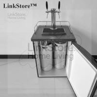 ราคา [สินค้าใหม่] เครื่องทำเบียร์สด เครื่องทำเบียร์ เครื่องทำเบียร์คราฟต์แบบเป่าลม เครื่องทำเบียร์สดสองหัวสองถัง (40511036416)