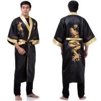 ราคา ชุดคลุมนอนผู้ชาย ชุดคลุมอาบน้ำชาย ชุดคลุมผ้าซาติน (478445704)