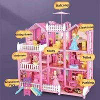 ราคา ชุดอุปกรณ์ทำบ้านตุ๊กตา ★ DIY สำหรับเด็กผู้หญง ชุดเฟอร์นเจอร์ ปราสาทในฝันของเจ้าหญง ประกอบบ้านตุ (42203618324)