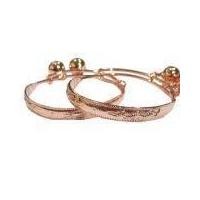 ราคา TANITTgems กำไลข้อเท้าเด็กกระพรวนคู่นากลายมังกร รุ่น TNBG192 - Rose Gold (4070954804)