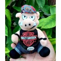 ราคา ตุ๊กตา Harley Davidson Play By Play Biker Pig Plush ขนาด 5-7 นิ้ว (25478878448)