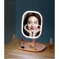 ราคา กระจกไฟ LED กระจกแต่งหน้าถาดเก็บของ มีไฟ LED แบบพกพา กระจกแต่งหน้าLED กระจกมีไฟส่องหน้ามีขาตั้ง (6340698956)