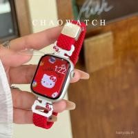 ราคา การ์ตูนน่ารัก KT cat สายทอไนลอนสําหรับ Apple Watch Series 11 10 9 8 7 6 5 4 3 2 1, SE 2, SE 3 Ultra 3 Ultra 2 41 มม.45 มม.46 มม.40 มม.41 มม.49 มม.สร้อยข้อมือสมาร์ทวอทช์ (40371267826)