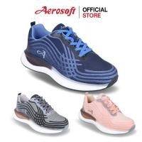 ราคา Aerosoft (แอโร่ซอฟ) รองเท้าผ้าใบเพื่อสุขภาพ ผ้าใบสีดำ รุ่น EUROB123 (54001618487)