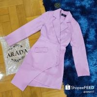ราคา ชุดเดรสสูทงานป้ายสีชมพูไซส์xs (16632196883)