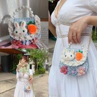 ราคา #พร้อมส่ง กระเป๋าแฟชั่นเด็กมินิ ผ้าทวิต แต่งลายดอกไม้ (12595144583)