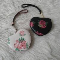 ราคา กระเป๋าใส่เหรียญ Coach Heart พิมพ์ลายดอกไม้จัมโบ้ (8941574547)