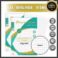 ราคา EDU กระดาษ A4 ขนาด 70 แกรมกระดาษ Small Square Ruled กระดาษกราฟกระดาษสี่เหลี่ยม DZO (56303566132)