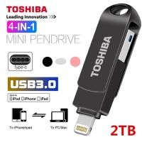 ราคา 2tb 4-in-1Toshiba USB 3.0 แฟลชไดรฟ์ 1TB 512GB 256GB 128GB 64GB 32GB อะแดปเตอร์ OTG สําหรับ iPhone Type-C Android USB USB แฟลชไดรฟ์ (28675418678)
