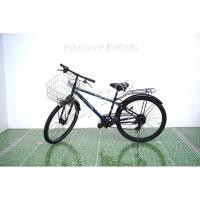 ราคา จักรยานแม่บ้านล้อโต ญี่ปุ่น - ล้อ 26x1.95 - เกียร์ 6 สปีด - ไฟหน้าอัตโนมัติ - Coghorn - สีน้ำเงิน [จักรยานมือสอง] (27193032917)