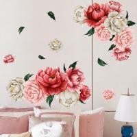 ราคา สติ๊กเกอร์ติดผนัง ดอกไม้สีแดงตกแต่งห้องสติ๊กเกอร์ติดผนังห้องนั่งเล่นห้องนอนตกแต่งสติ๊กเกอร์สติ๊กเกอร์ติดผนัง (44550834433)