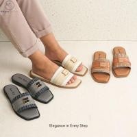 ราคา ซาร่า ซาร่า พระคุณ03 รองเท้าแตะส้นแบนสตรีรองเท้าแตะส้นแบนลําลองอินเทรนด์สําหรับเด็กผู้หญิง (44277614686)