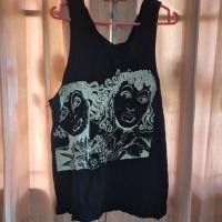 ราคา เสื้อกล้ามสีดำลายกราฟฟิกน่ารักทรงโอเวอร์ไซส์ (29313319628)